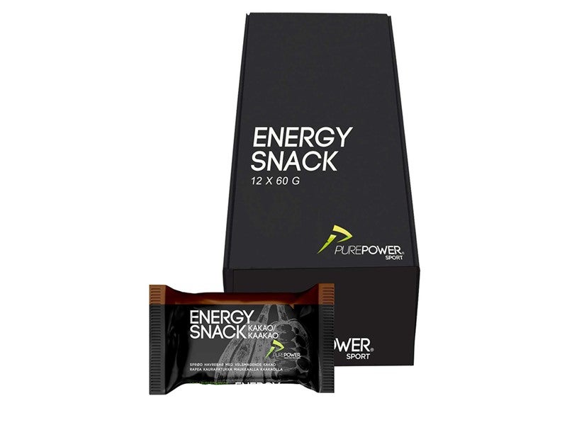 PurePower Energy Snack Kakao Bar 12 stk DATOVARE